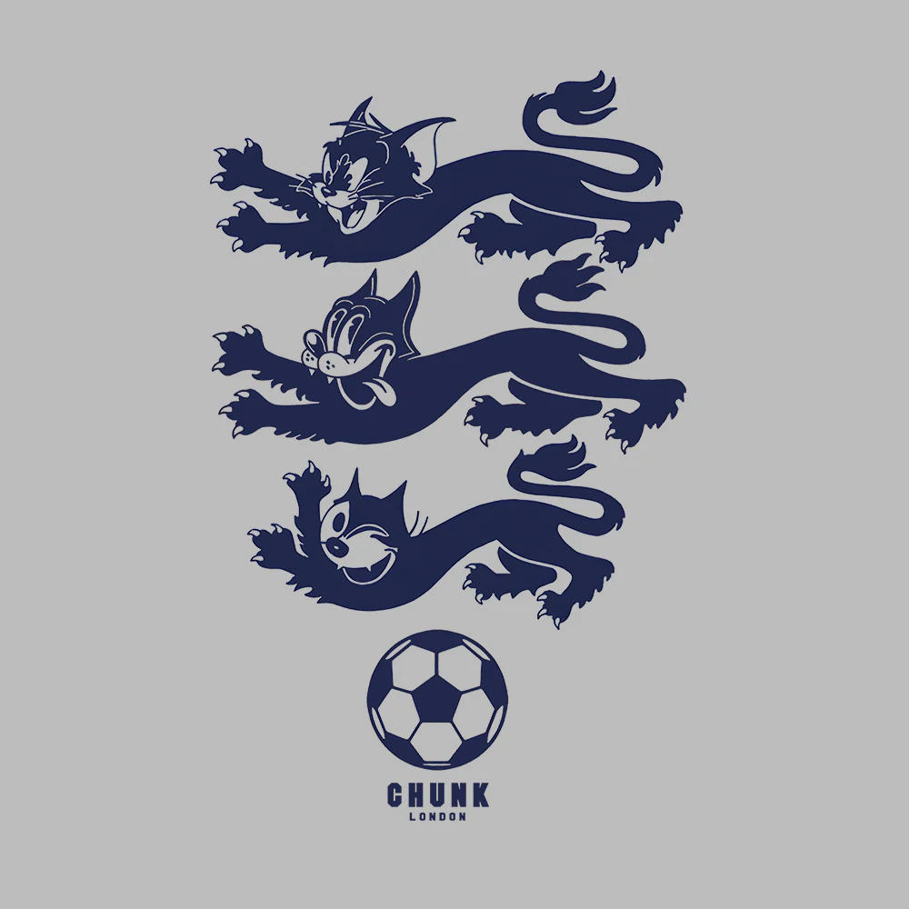 Three Cats Light Grey T-Shirt - Image 3