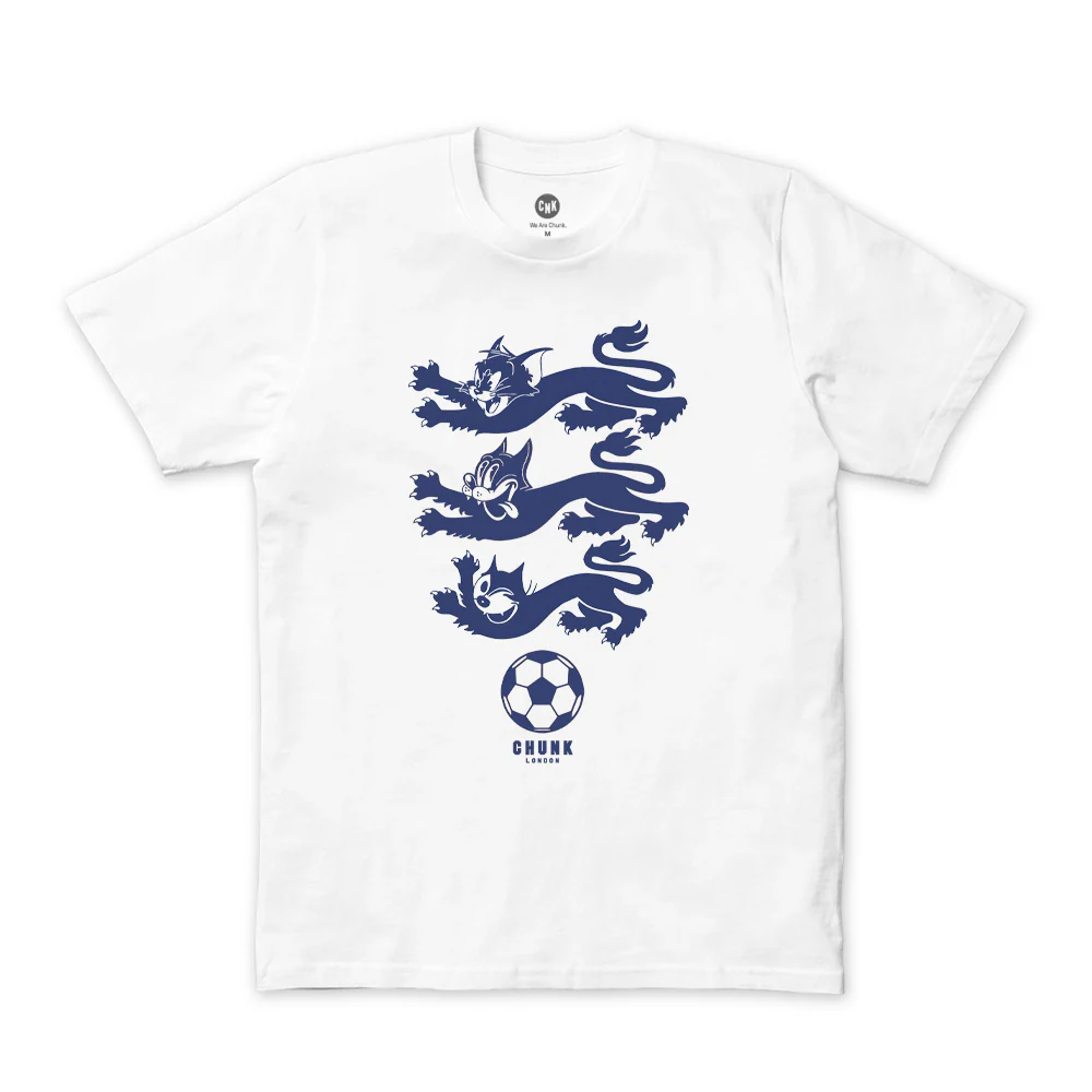 Three Cats White T-Shirt