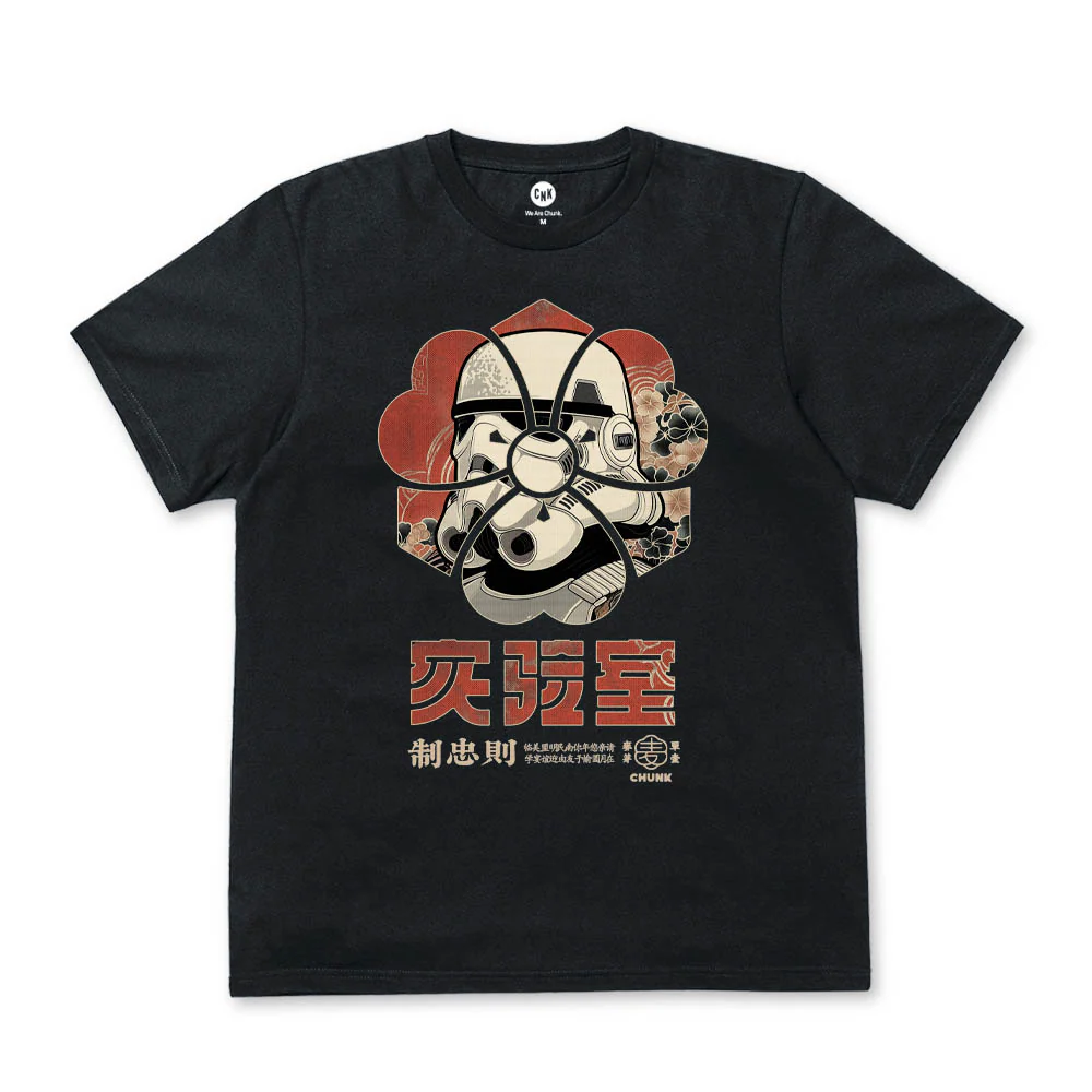 Trooper Flower Black T-Shirt