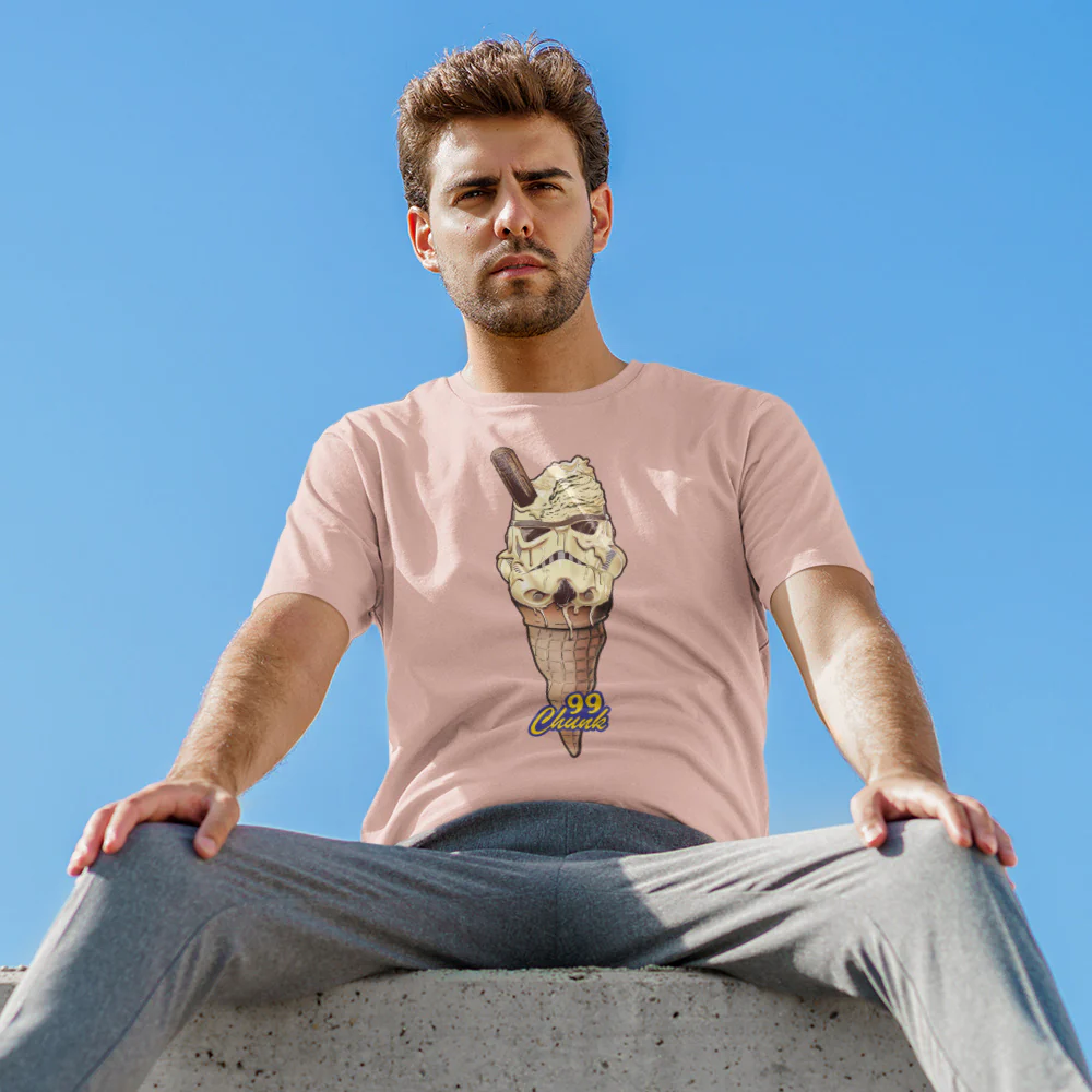 Trooper Ice Cream Blush Pink T-Shirt - Image 2