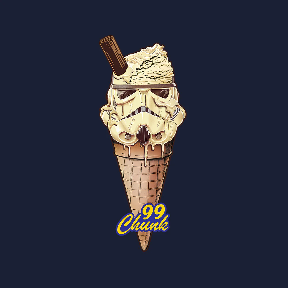 Trooper Ice Cream French Navy T-Shirt - Image 2