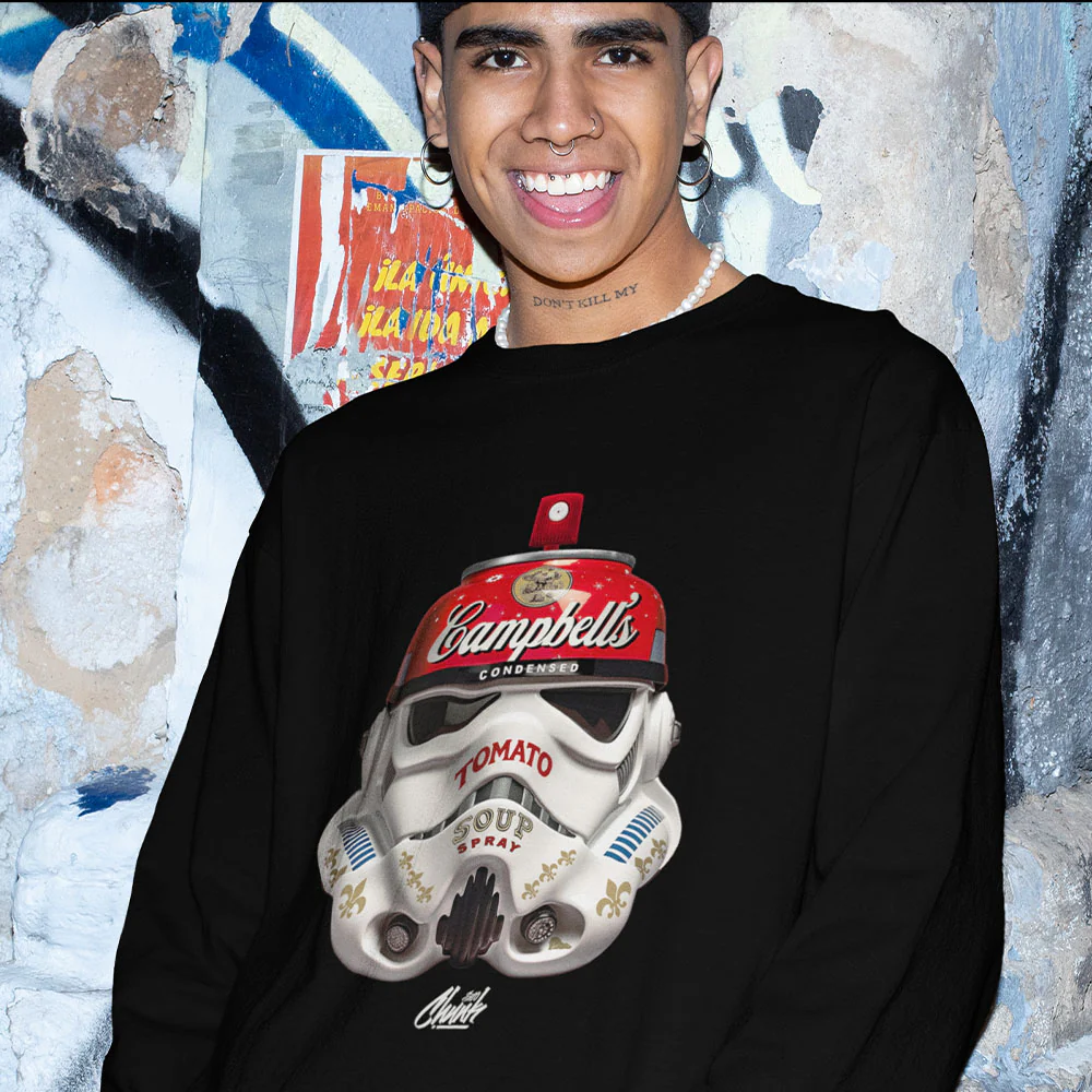 Trooper Spray Black Sweatshirt - Image 2