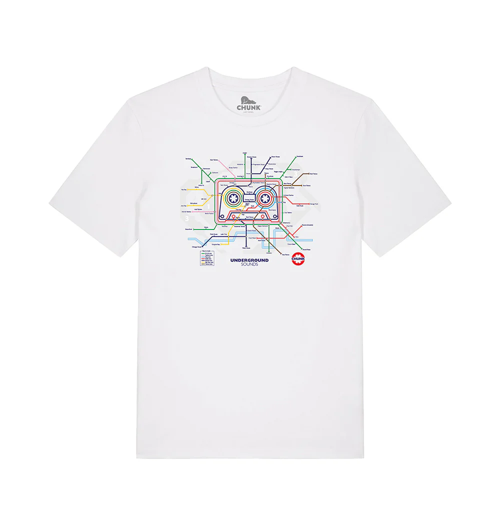 Underground Sounds White T-Shirt Plus