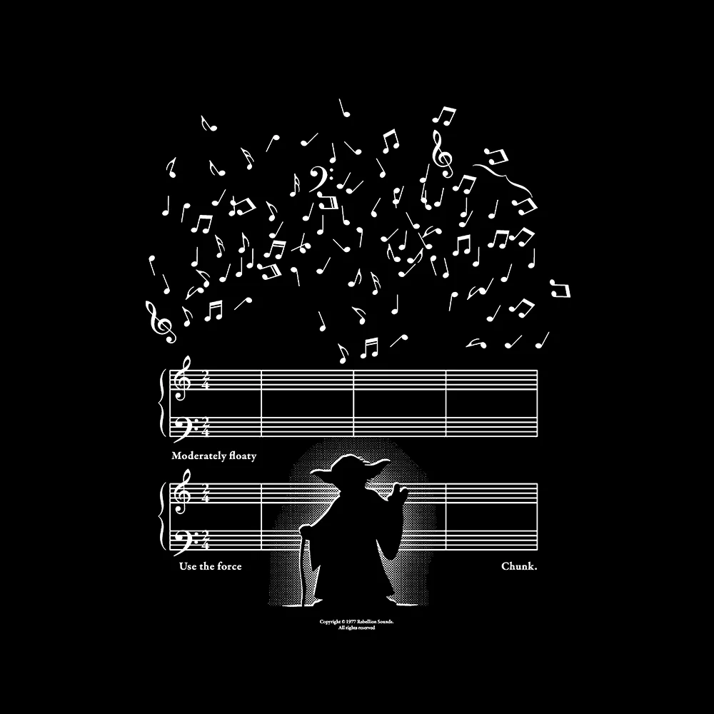Use The Force Black T-Shirt - Image 2