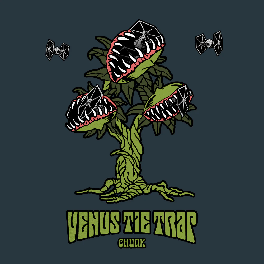 Venus Tie Trap Denim Blue T-Shirt - Image 3