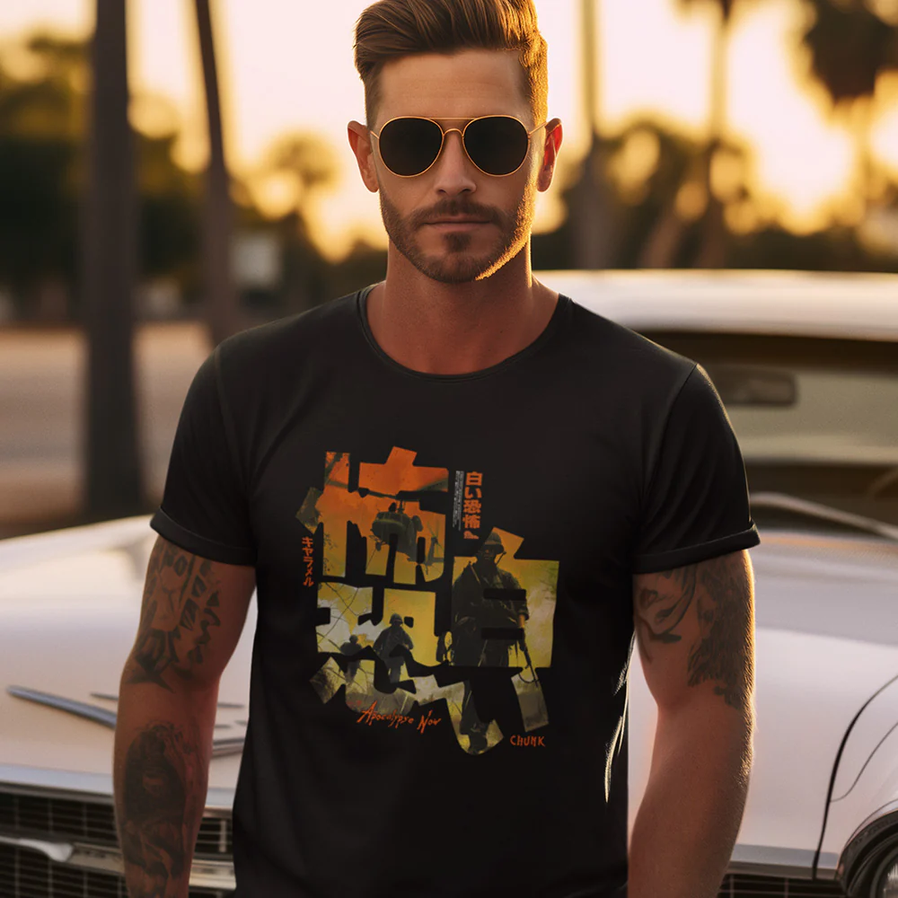 Vietnam Calligraphy Black T-Shirt - Image 2