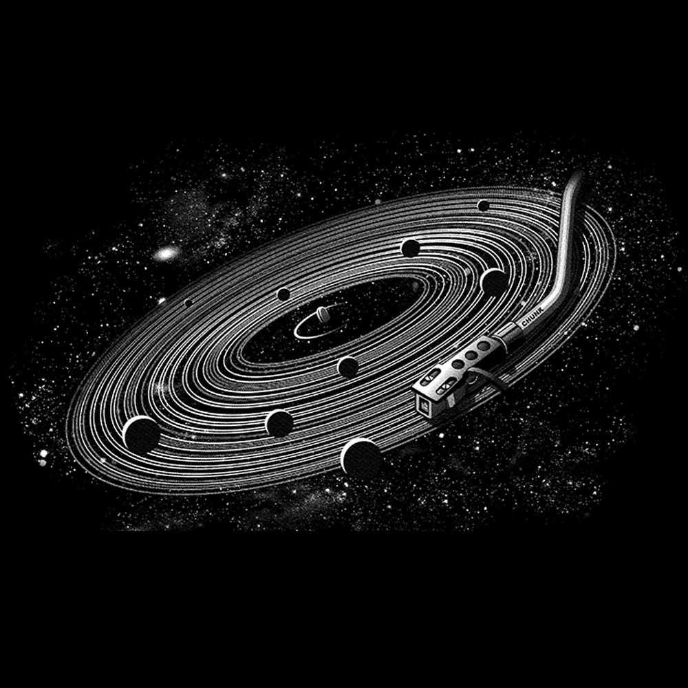 Vinyl Galaxy T-Shirt - Image 3