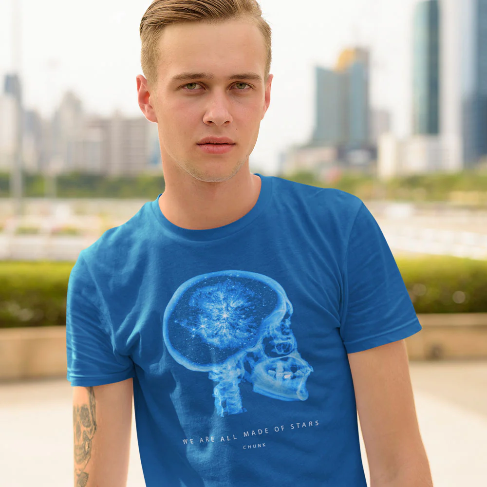 We Are Stars Bright Blue T-Shirt - Image 2