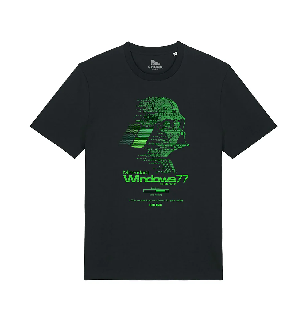 Windows 77 Black T-Shirt Plus