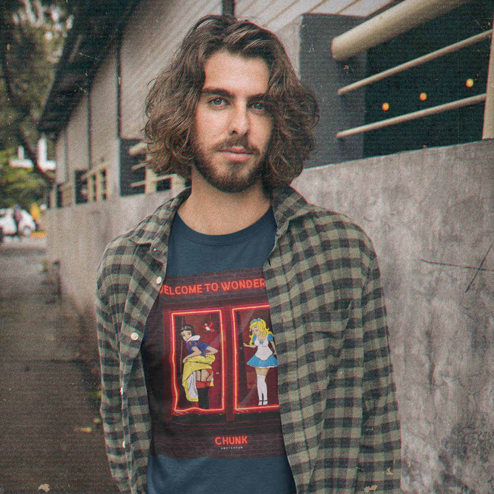 Wonderland Denim Blue T-Shirt - Image 2
