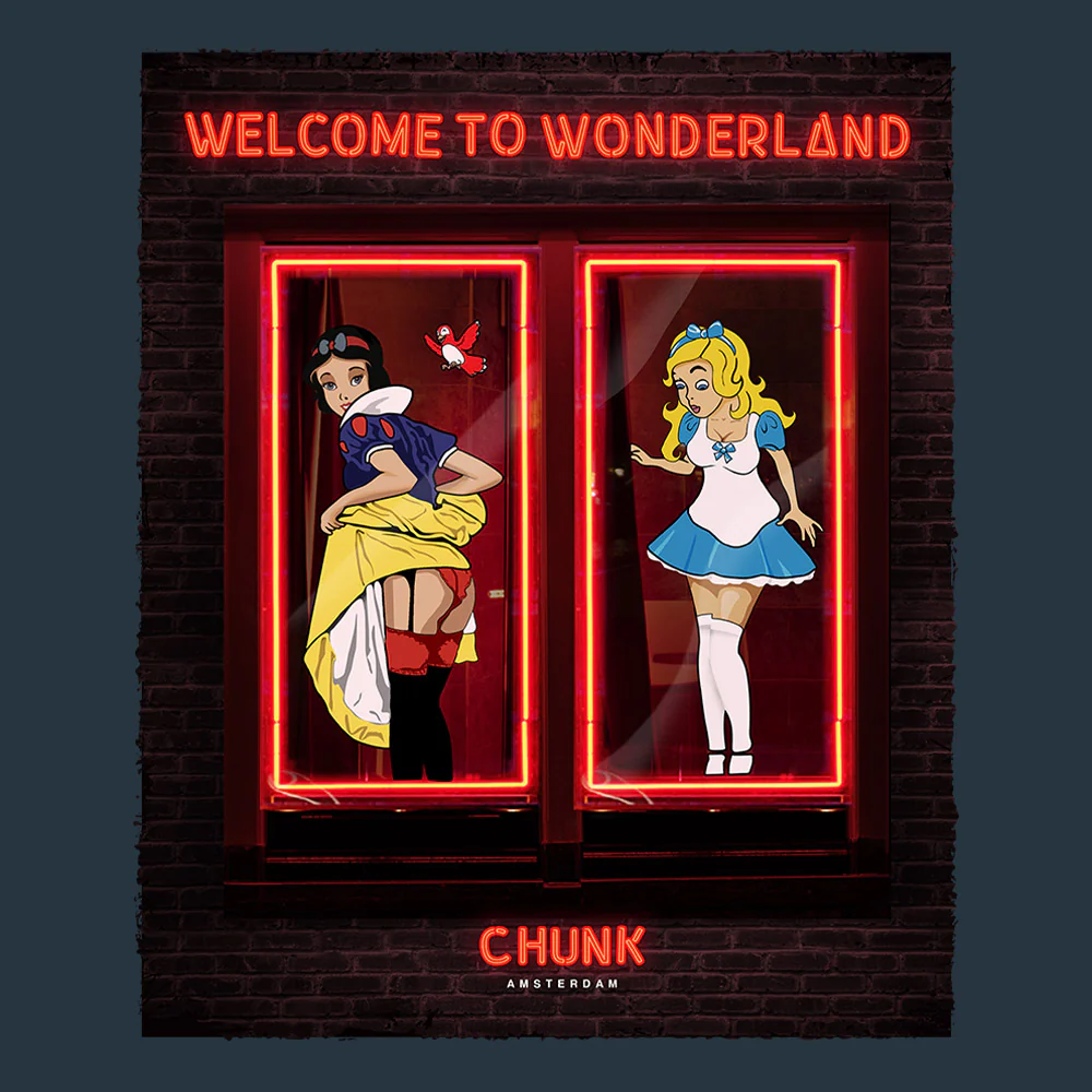 Wonderland Denim Blue T-Shirt - Image 3